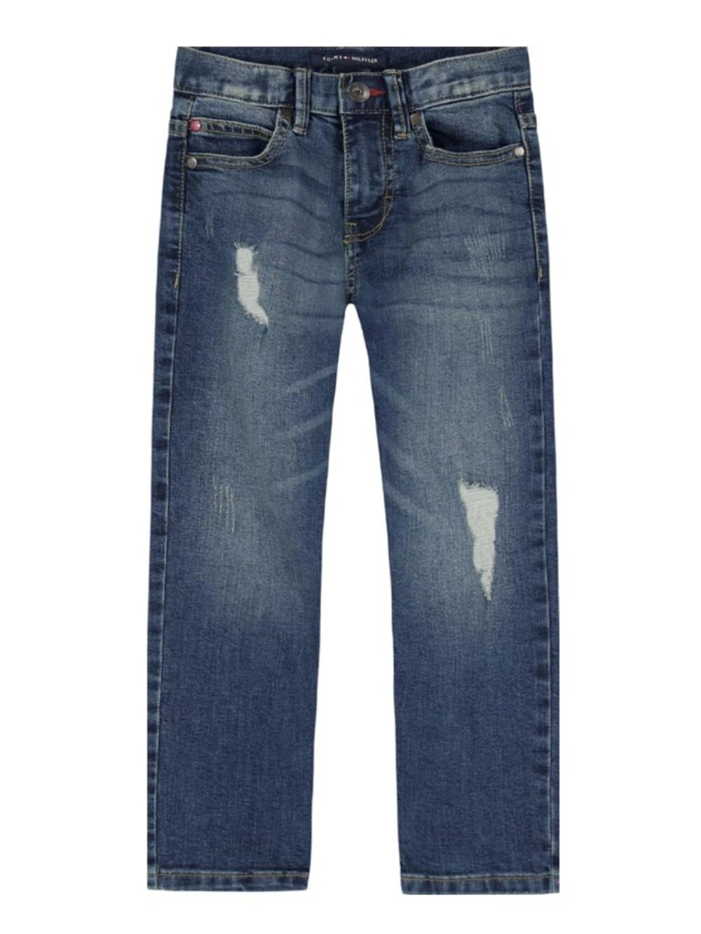 Tommy Hilfiger Boys' 5-Pocket Stretch Slim Straight Leg Jeans